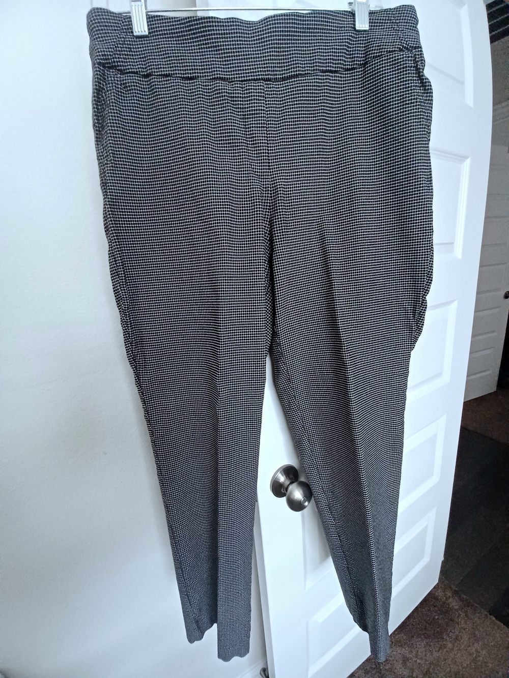 Women's Black & White Tailoref Houndstooth Dress Pants